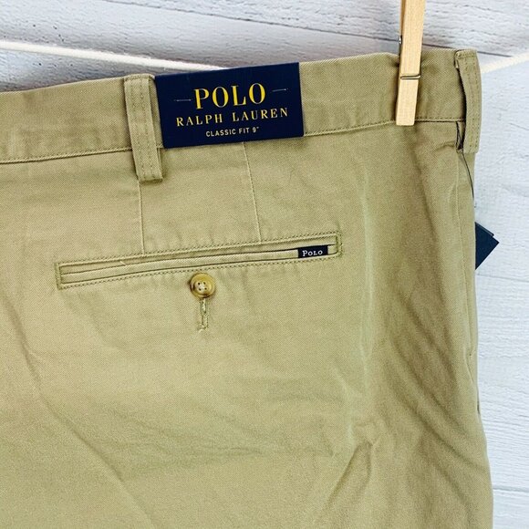NEW Polo Ralph Lauren Men Chino Short Classic Fit 9" Hudson Tan Size 54B - Picture 9 of 12